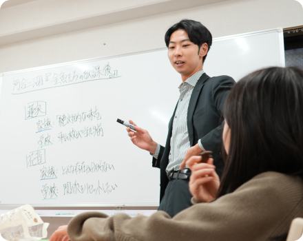 講師と生徒の写真
