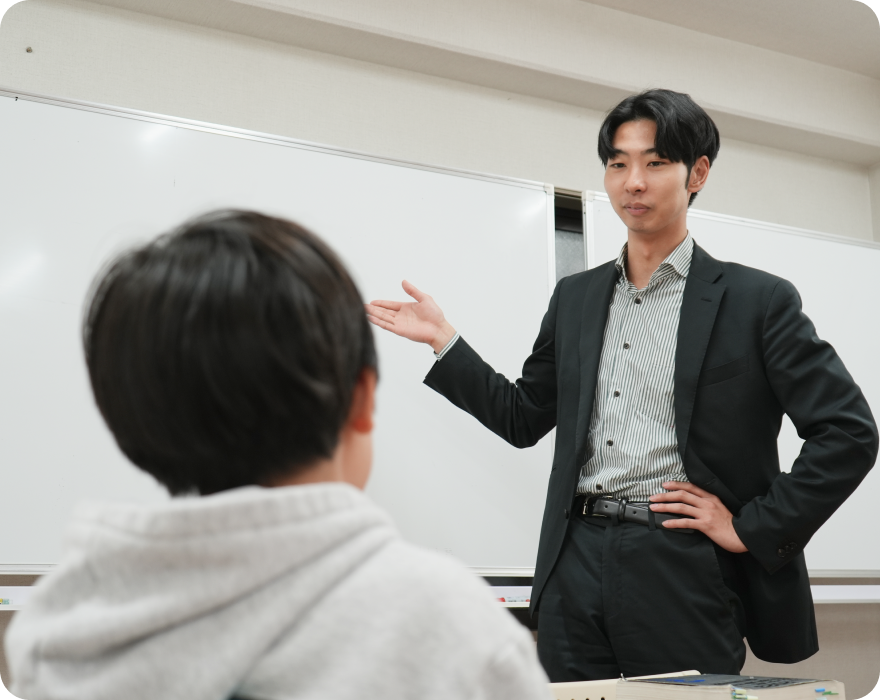 講師と生徒の写真
